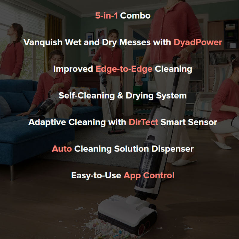 Roborock Dyad Pro Combo Wet&Dry Cordless Vacuum Cleaner | Floor Wash & Vacuum Carpets & Furnitures | Self Clean&Dry