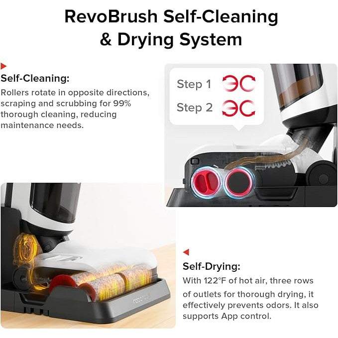 Roborock Dyad Pro Combo Wet&Dry Cordless Vacuum Cleaner | Floor Wash & Vacuum Carpets & Furnitures | Self Clean&Dry