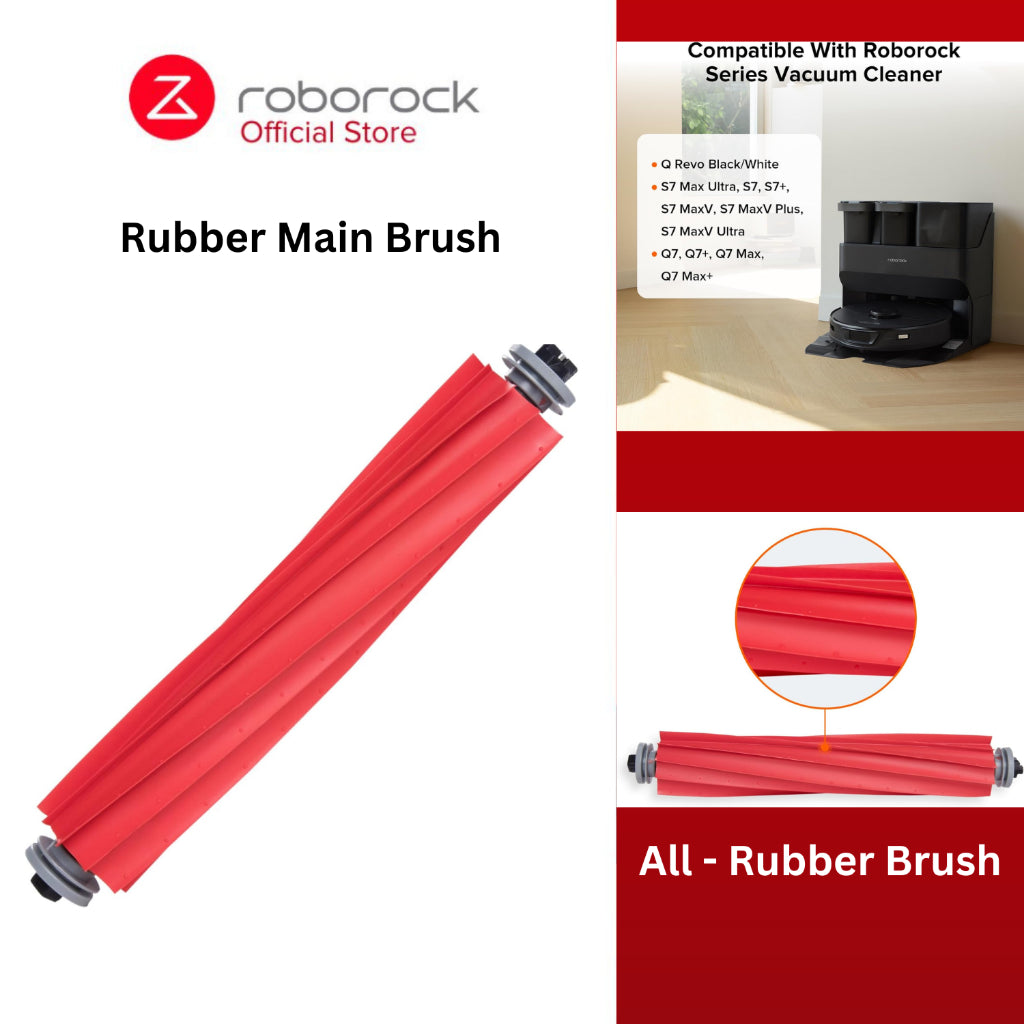 Roborock Vacuum Cleaner Roller Brush Replacement Parts Rubber Main Brush Qrevo Series